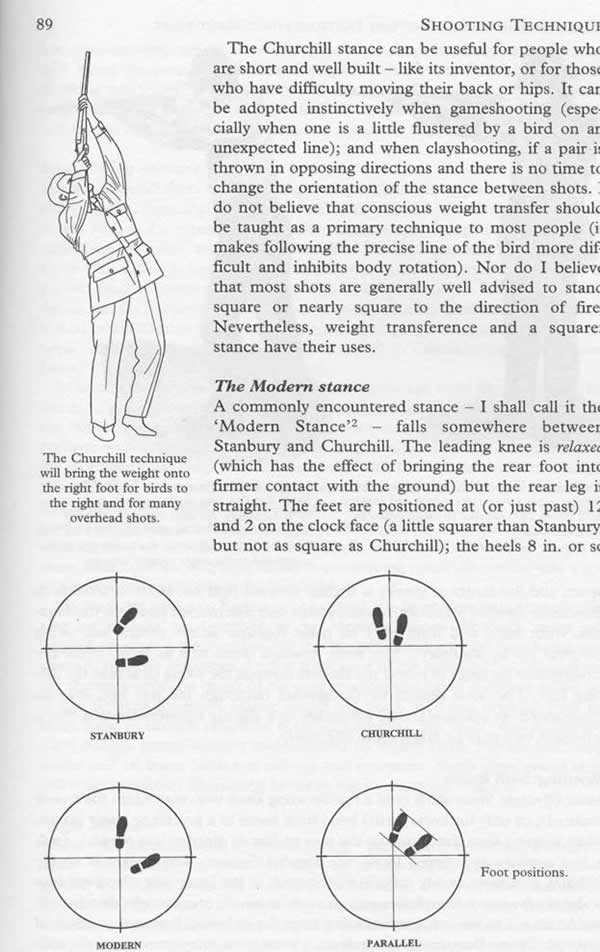 Different Foot Positions and Churchill Technique